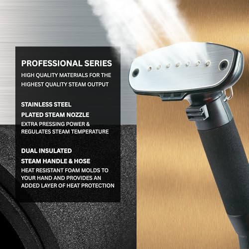 Professional dual bar garment steamer — photo 5
