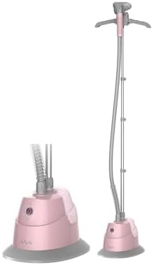Blush pink full size standing garment steamer — photo 4