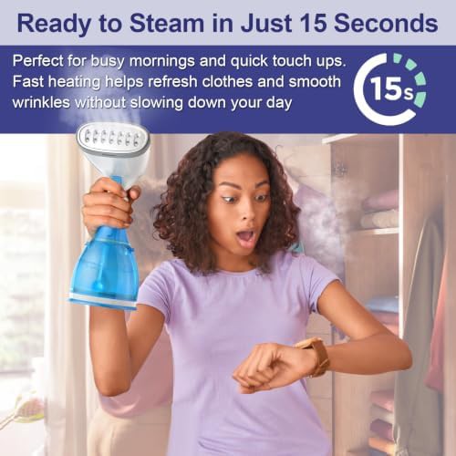 Dual steam hole handheld garment steamer — photo 4
