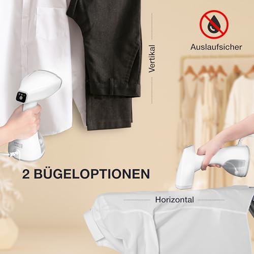 Handheld 1500W steamer with ironing glove — photo 3
