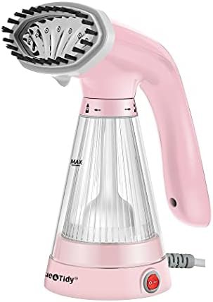 Pink Handheld Steamer with Stainless Steel Nozzle