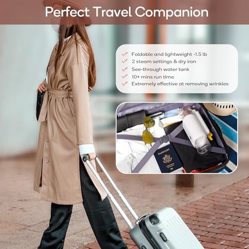 Gold Two Level Travel Garment Steamer — photo 4