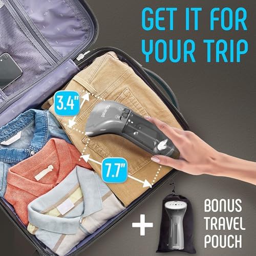 Portable Travel Steamer with Metal Steam Head — photo 3