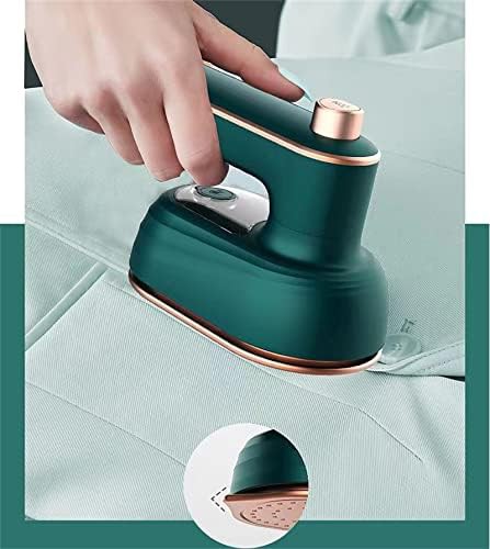 Green rotatable mini travel garment steamer — photo 3