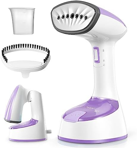 Folding handheld design garment steamer