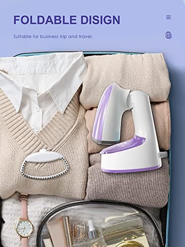 Folding handheld design garment steamer — photo 5