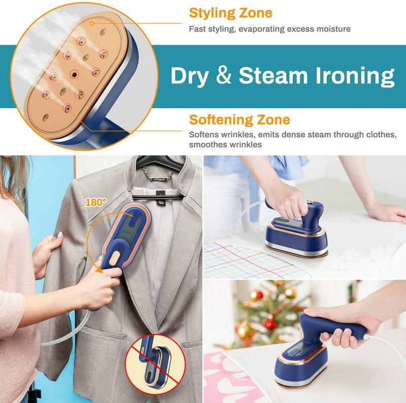Compact handheld steam iron for deodorizing — photo 5