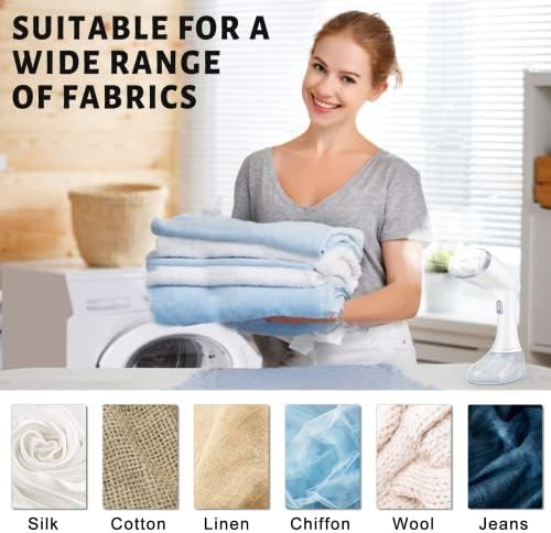 Handheld garment steamer with brush and ironing glove — photo 4