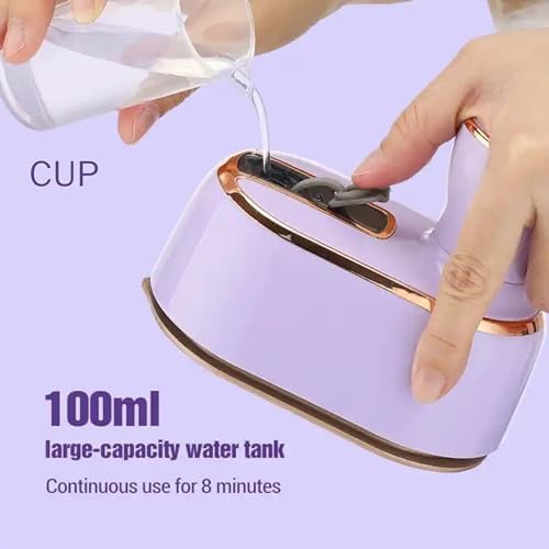 Deep purple mini travel ironing machine — photo 4