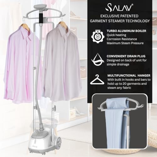 Professional steamer with retractable cord and descaler — photo 4