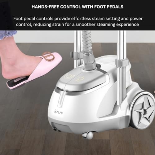 Professional steamer with retractable cord and descaler — photo 5