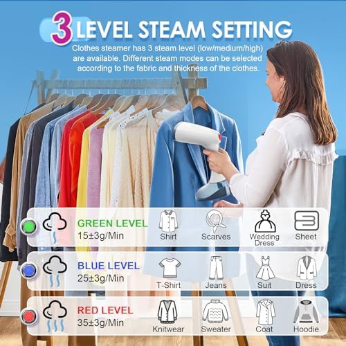 Handheld garment steamer with heat glove — photo 5