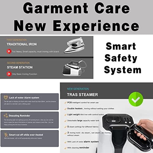 Upright professional 2200W standing garment steamer — photo 3