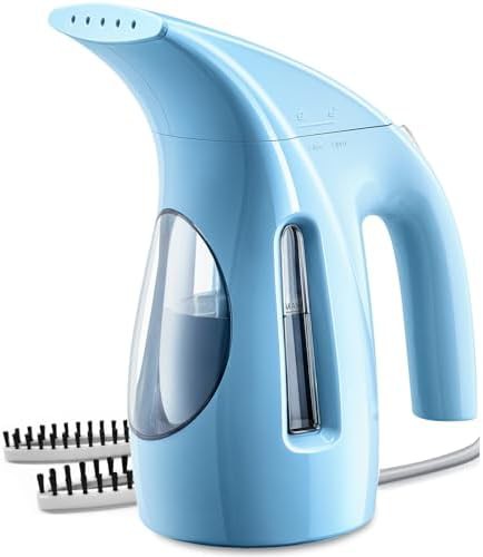 Blue portable handheld steamer 240ml capacity