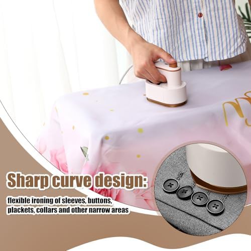 White 180 degree rotating mini travel iron — photo 5