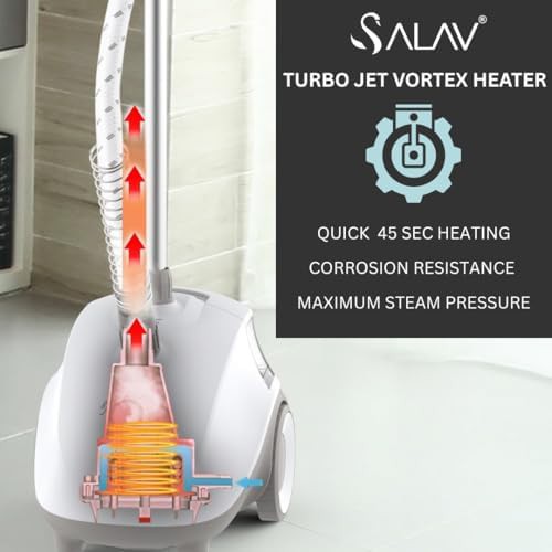 Standing garment steamer with descaler packets — photo 5