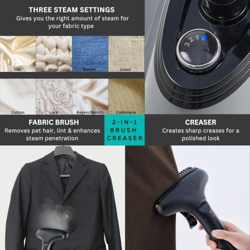 Gray Standing Commercial Steamer with Accessories Pack — photo 4