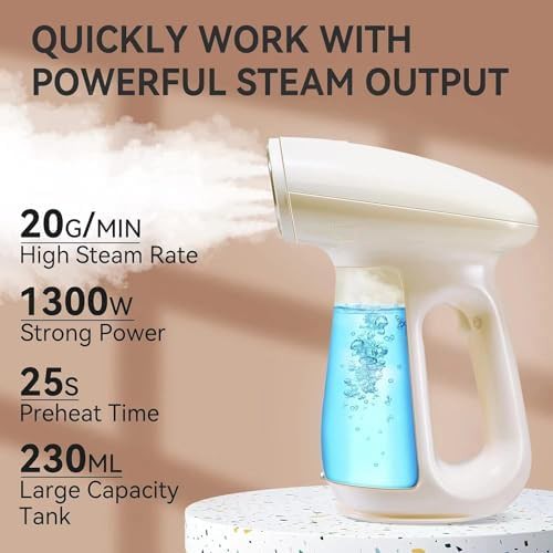 Handheld garment steamer with medium water tank — photo 5