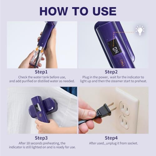Blue two in one portable fabric steamer — photo 3