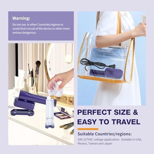 Blue two in one portable fabric steamer — photo 4