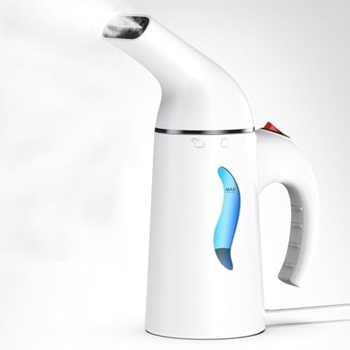 Light white one button travel steamer