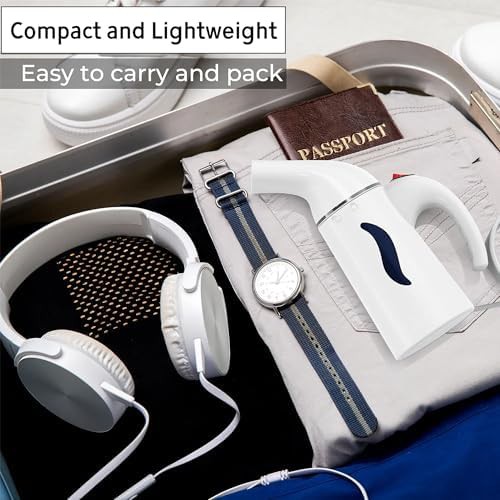 Light white one button travel steamer — photo 5