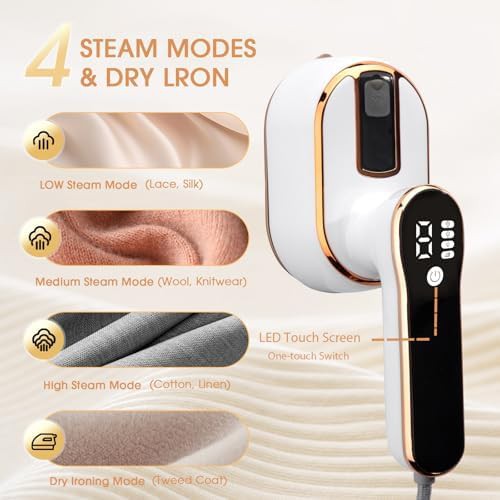 Foldable travel steamer with swivel head — photo 3