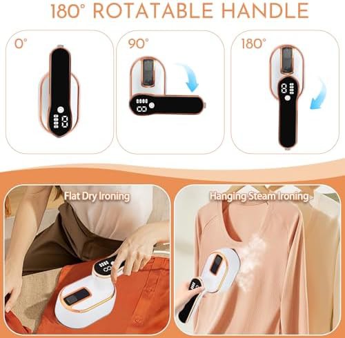 Foldable travel steamer with swivel head — photo 4