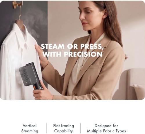 Dual voltage black travel steamer and iron — photo 5