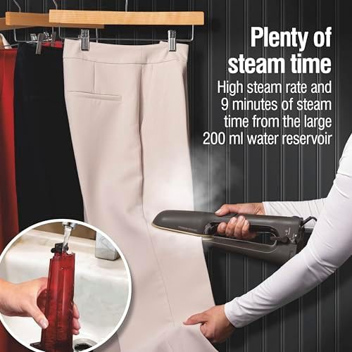 Ceramic panel handheld steamer and press iron — photo 5