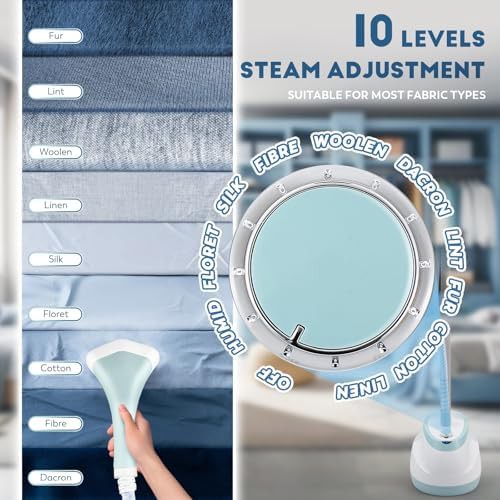 Standing Garment Steamer with Integrated Ironing Board — photo 4