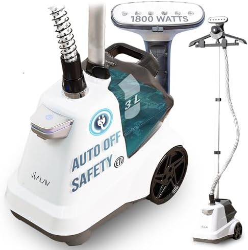 Commercial garment steamer with smart auto-off