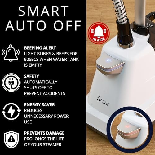 Commercial garment steamer with smart auto-off — photo 3