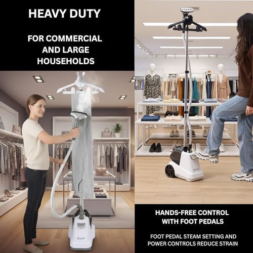 Commercial garment steamer with smart auto-off — photo 4