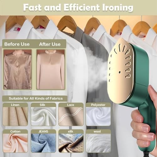 White Cordless Foldable Travel Steamer — photo 4