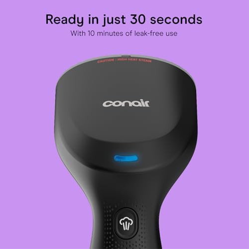Black handheld steamer for household fabrics — photo 3