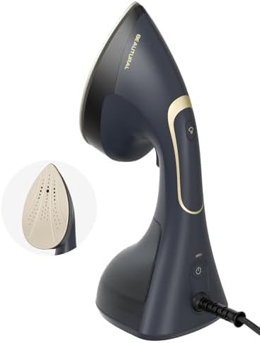 Navy handheld two in one steam iron