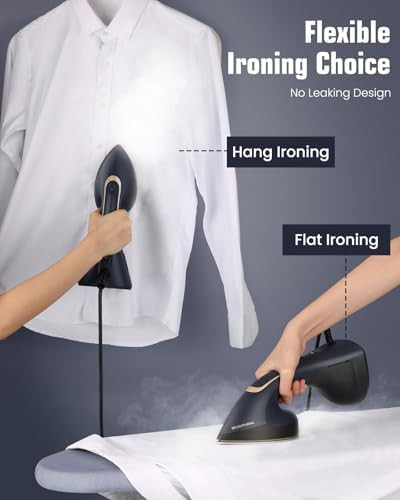 Navy handheld two in one steam iron — photo 4