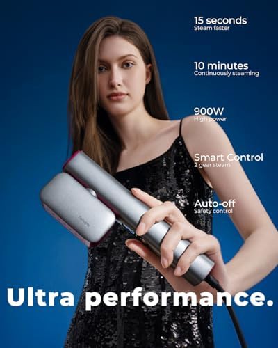 Pink Dual Voltage Travel Garment Steamer — photo 3