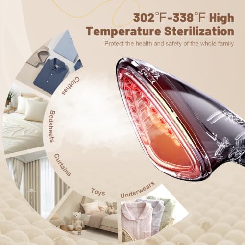 Standing garment steamer with LCD display — photo 3