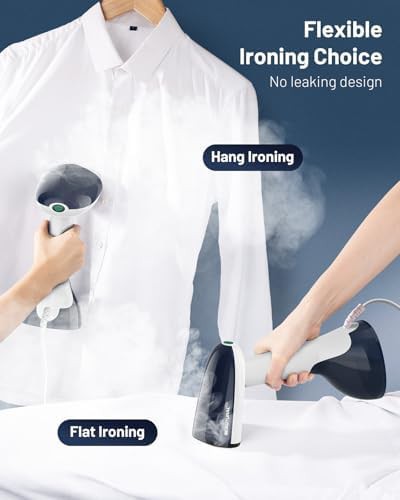 White handheld garment wrinkle remover 1200W — photo 3