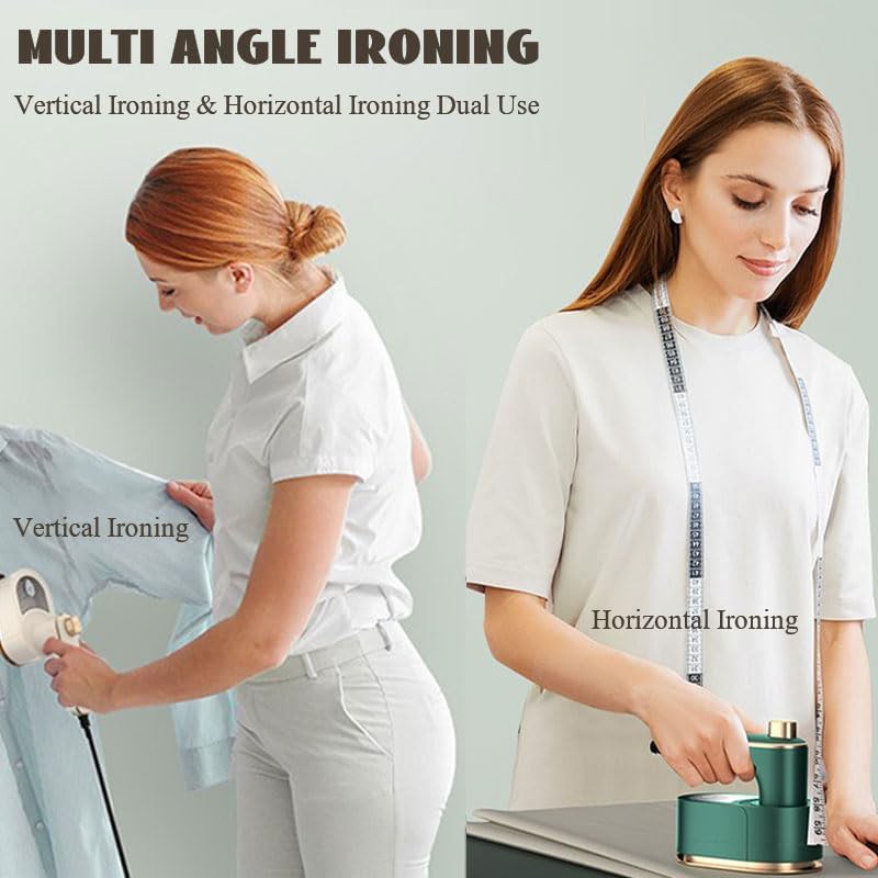 White rotary handheld garment iron — photo 4