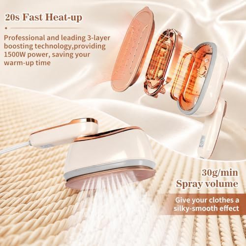 Handheld travel steam iron 1500W — photo 5