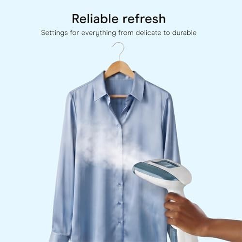 White and blue fast heat handheld steamer — photo 5