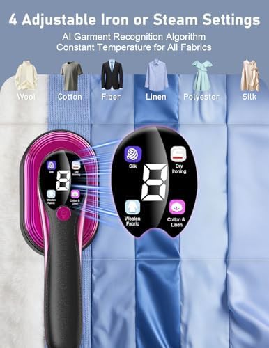 Handheld steamer with LED display — photo 3