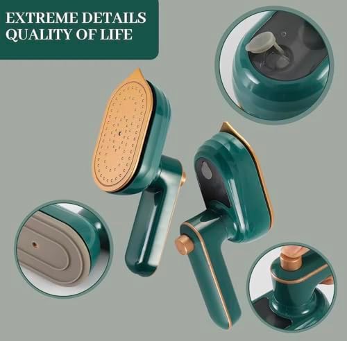 Emerald Green Folding Travel Steamer Iron — photo 5