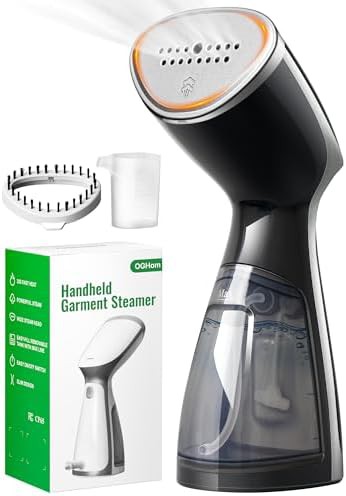 Business travel handheld garment steamer for suits