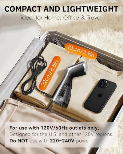 Business travel handheld garment steamer for suits — photo 5