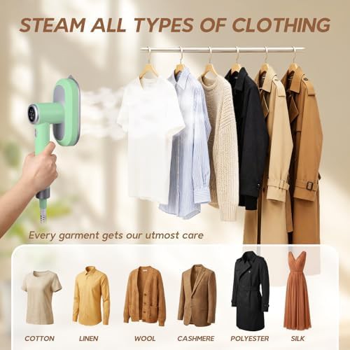 Rotatable head hanging garment steamer — photo 4