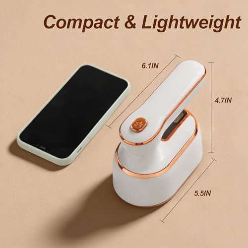 White foldable travel garment steamer — photo 3